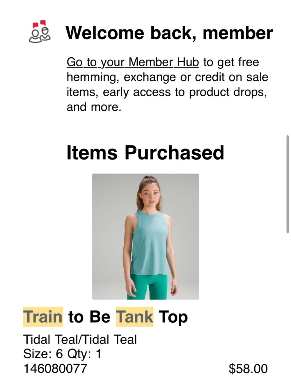 lululemon train to be tanks, black and tidal teal - Picture 6 of 7